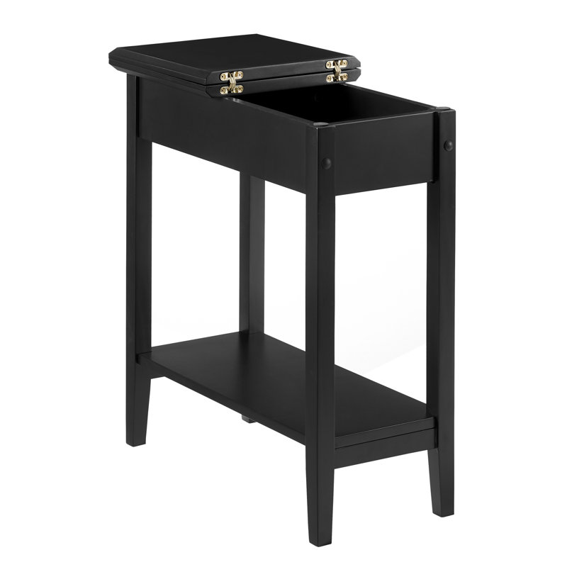 Winston Porter Ilithia 23.6" Tall End Table with Storage, Flip Top